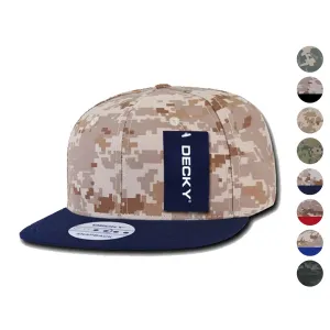 1 Dozen Decky Snapback Army Flat Bill 6 Panel Camouflage Hats Caps Wholesale Lot