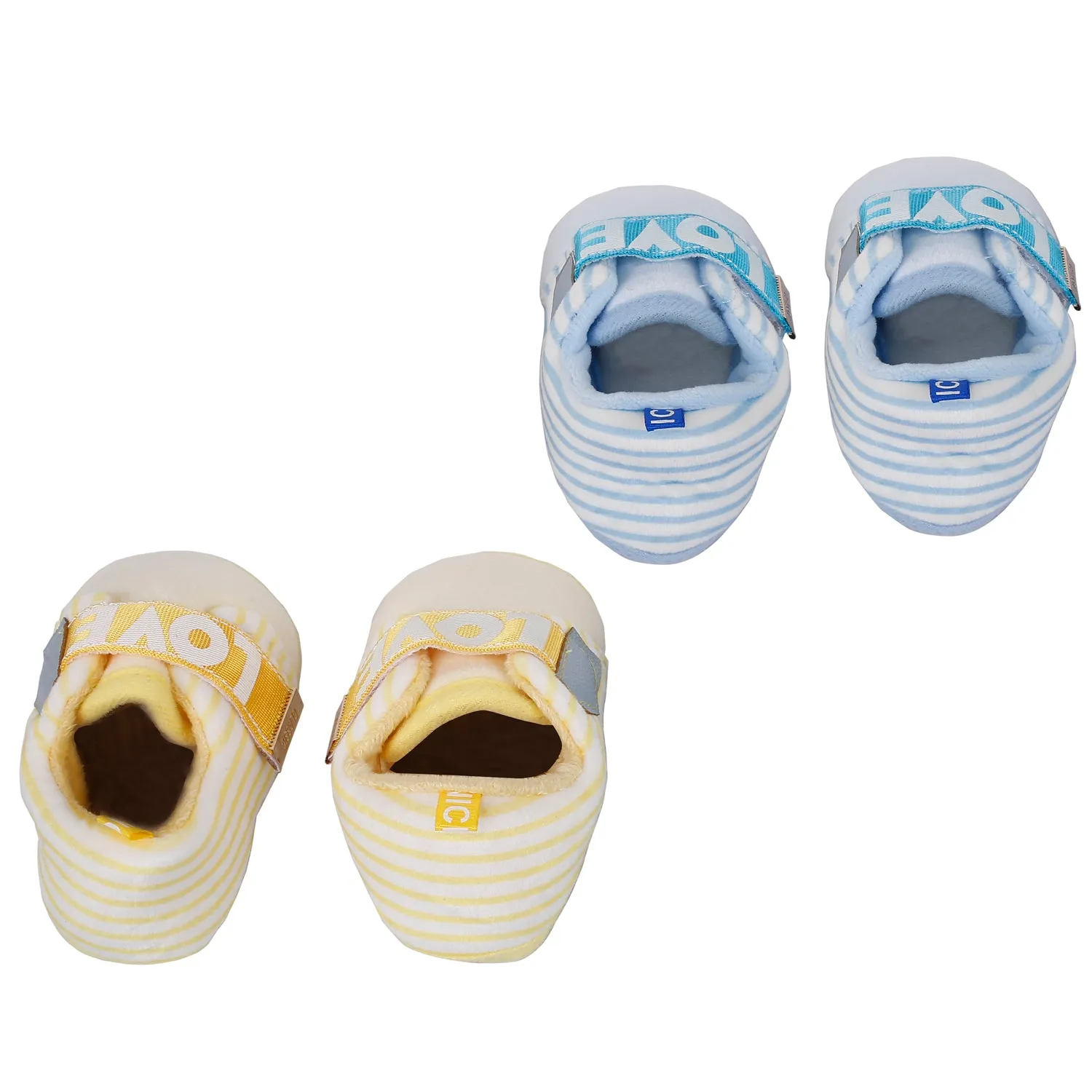 All About Love Yellow And Blue 2 Pk Booties