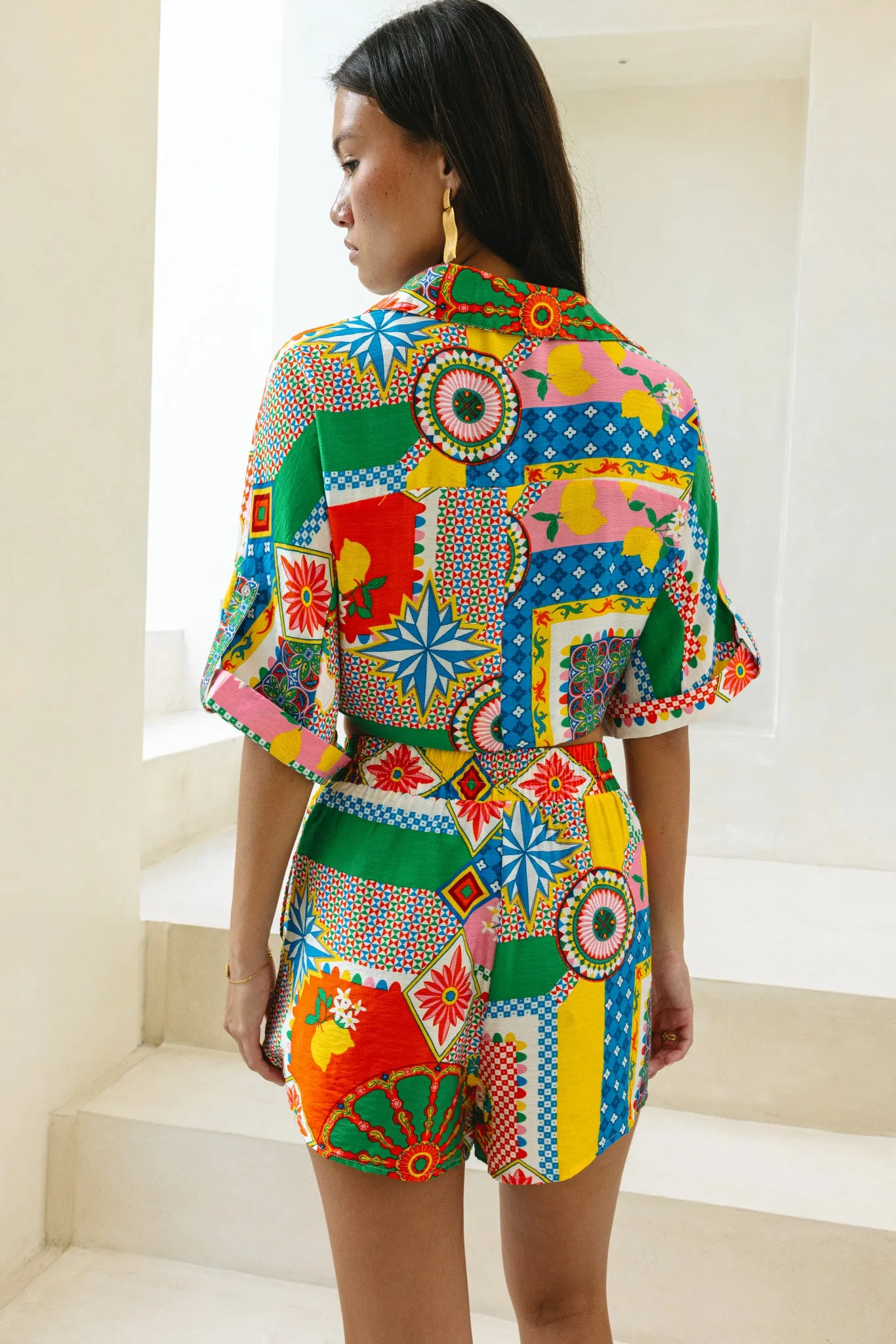 Allegra Multicolour Patchwork Shirt