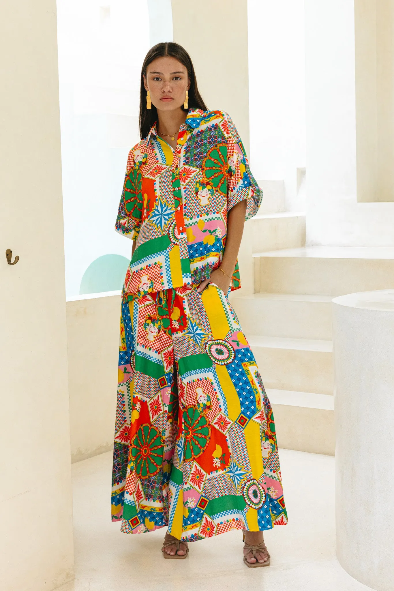 Allegra Multicolour Patchwork Shirt