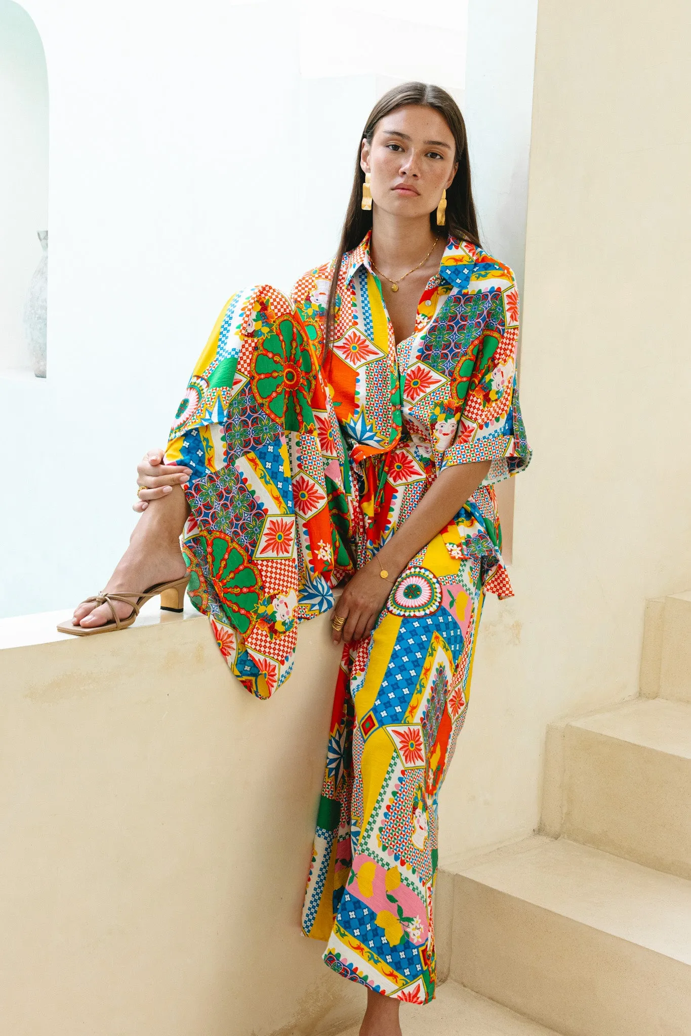 Allegra Multicolour Patchwork Shirt