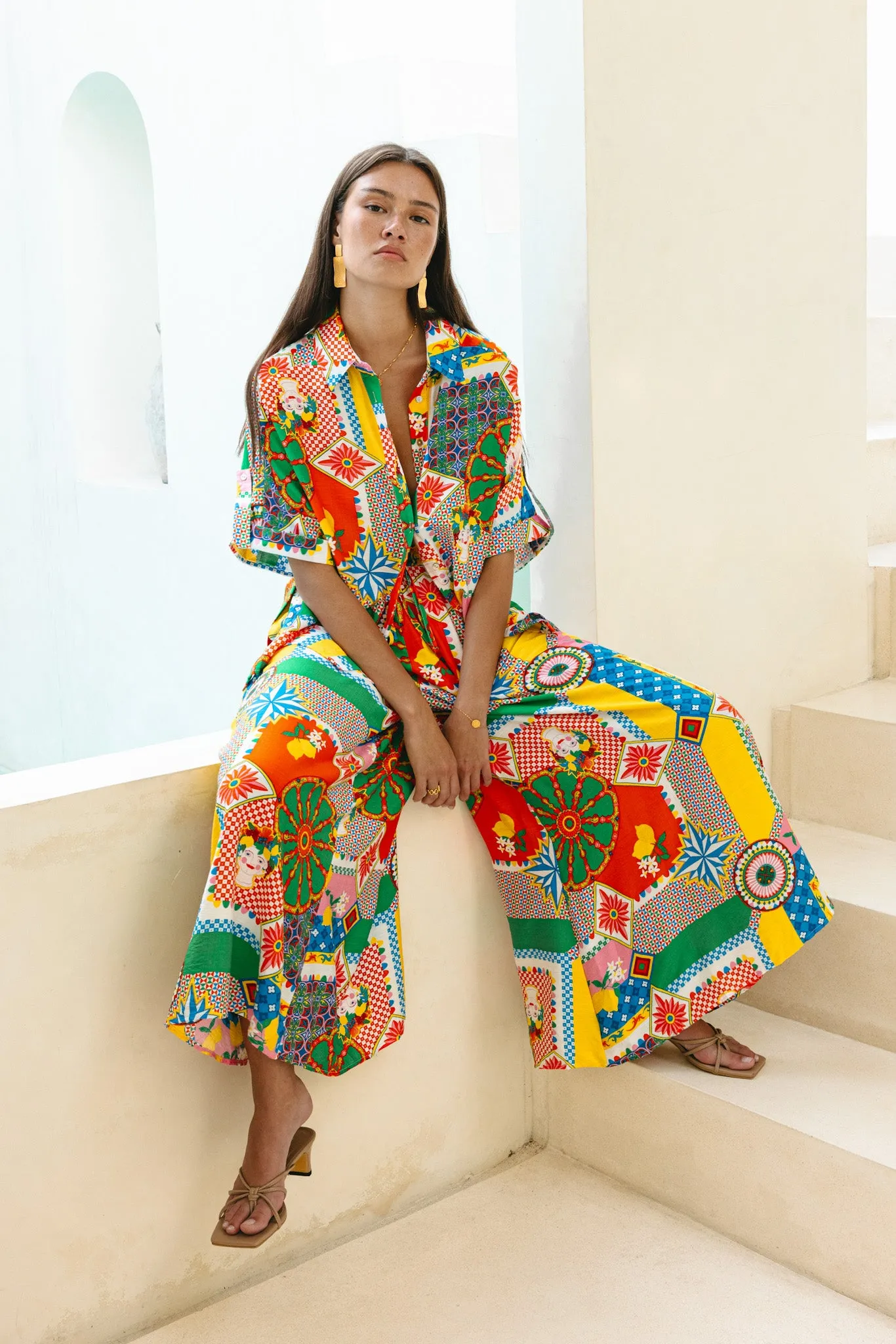Allegra Multicolour Patchwork Shirt