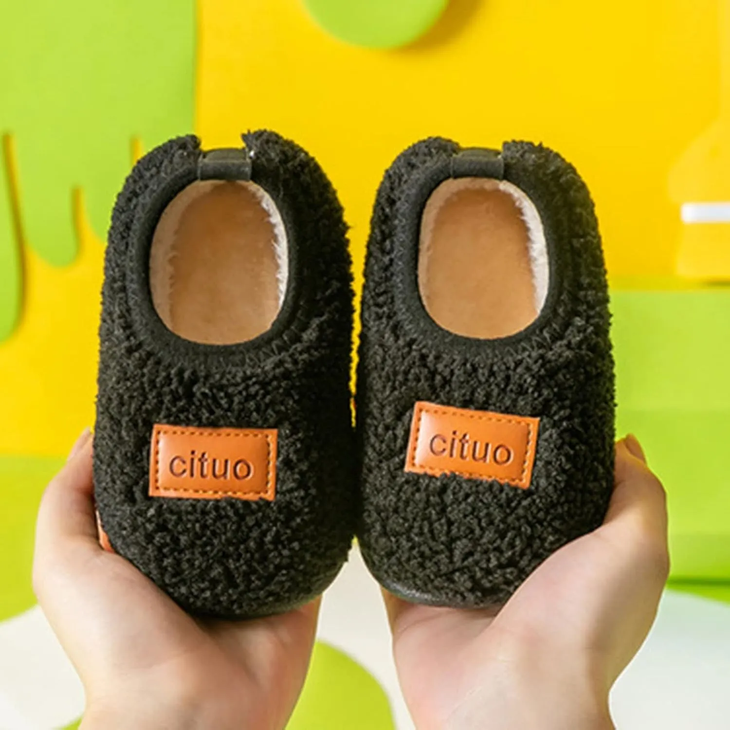 Baby Slippers Soft Plush Indoor Girls Boys Slipper Baby Shoes Toddler Boys Girls House Slippers Warm Socks for Kids