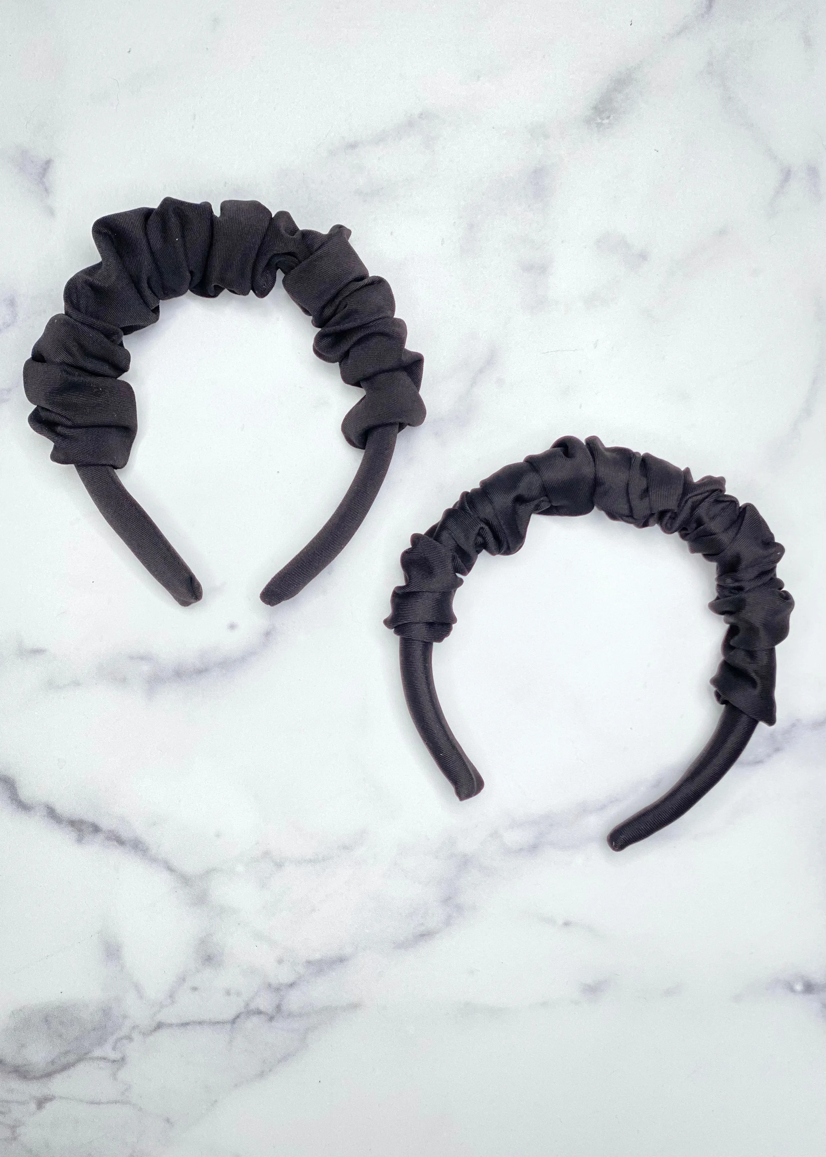 Black Ruched Headband