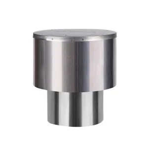 Camplux 4.33'' (110mm) Rain Cap - Stainless Steel, Rain & Wind-proof