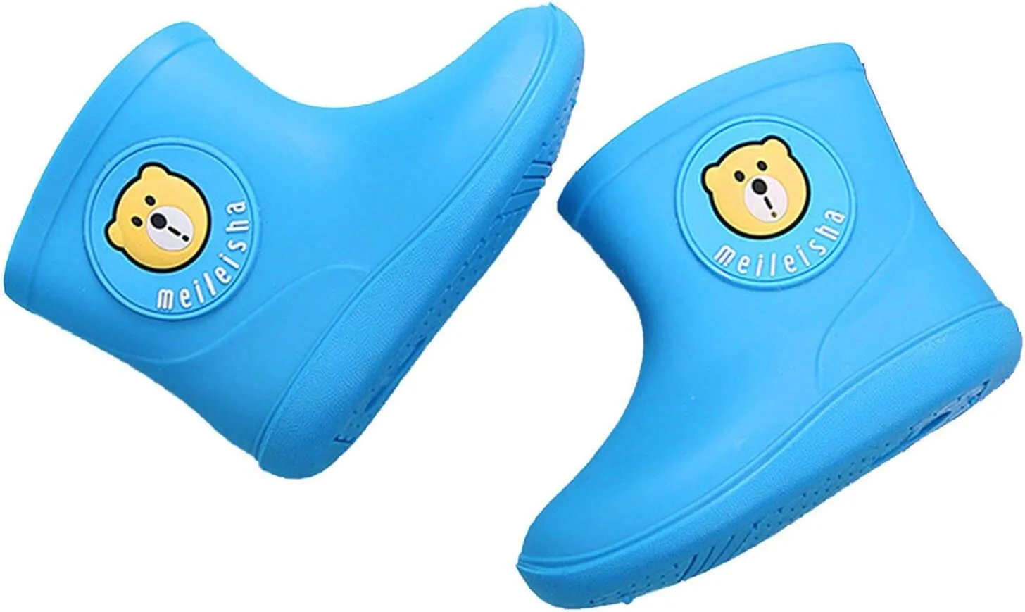Children's Spring Fall Cartoon Waterproof Rain Boots for Little Kids Toddler Baby Boys Girls Anti-Slip Ankle Rainshoes