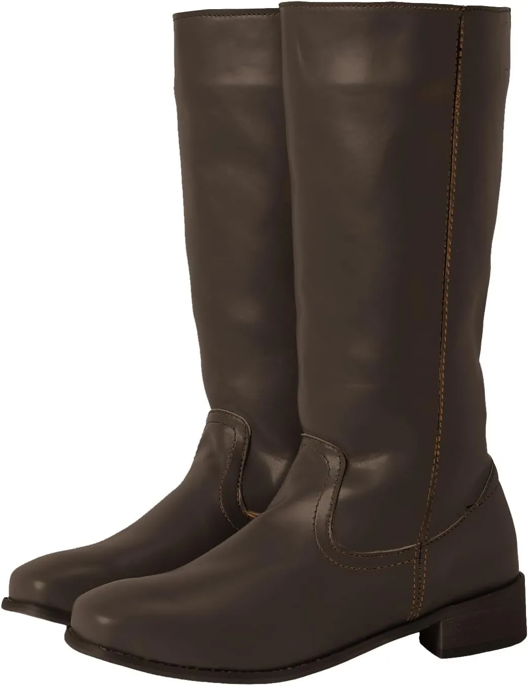 Cowboy Boots for Women Wide Calf Knee High Boots Women Low Heel Fashion Women Mid Calf Boots Pointed Toe Square Heel