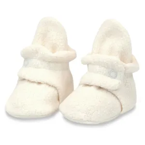 Cozie Fleece Baby Booties - Cream