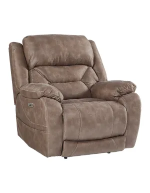 Desert Mushroom Power Recliner with Lumbar