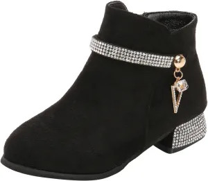 Girls Fashion Ankle Boot Children's Casual Shoes Short Boots Plush Lining Newborn First Walkes Shoes for Infant