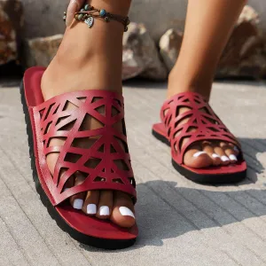 Hollow Strappy Sandals