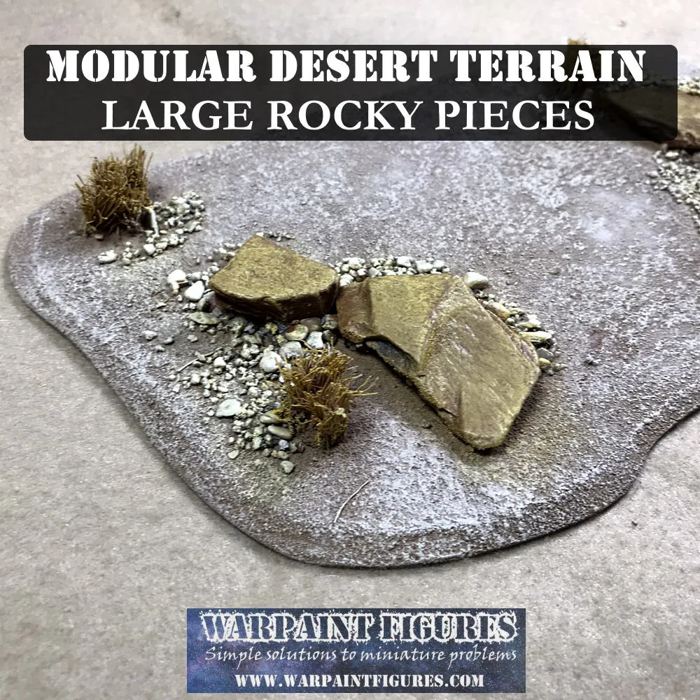 Large Rocky Desert Terrain Pieces