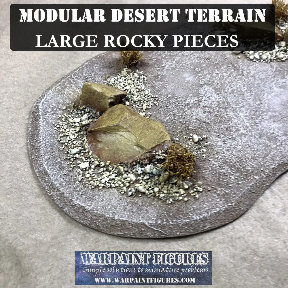 Large Rocky Desert Terrain Pieces