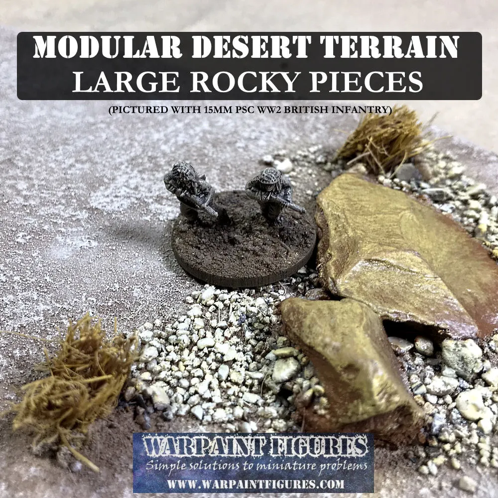 Large Rocky Desert Terrain Pieces