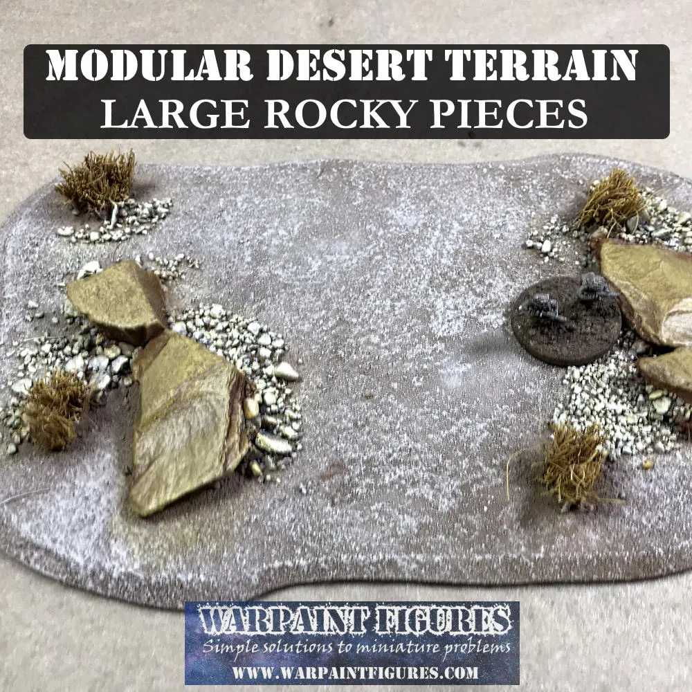 Large Rocky Desert Terrain Pieces