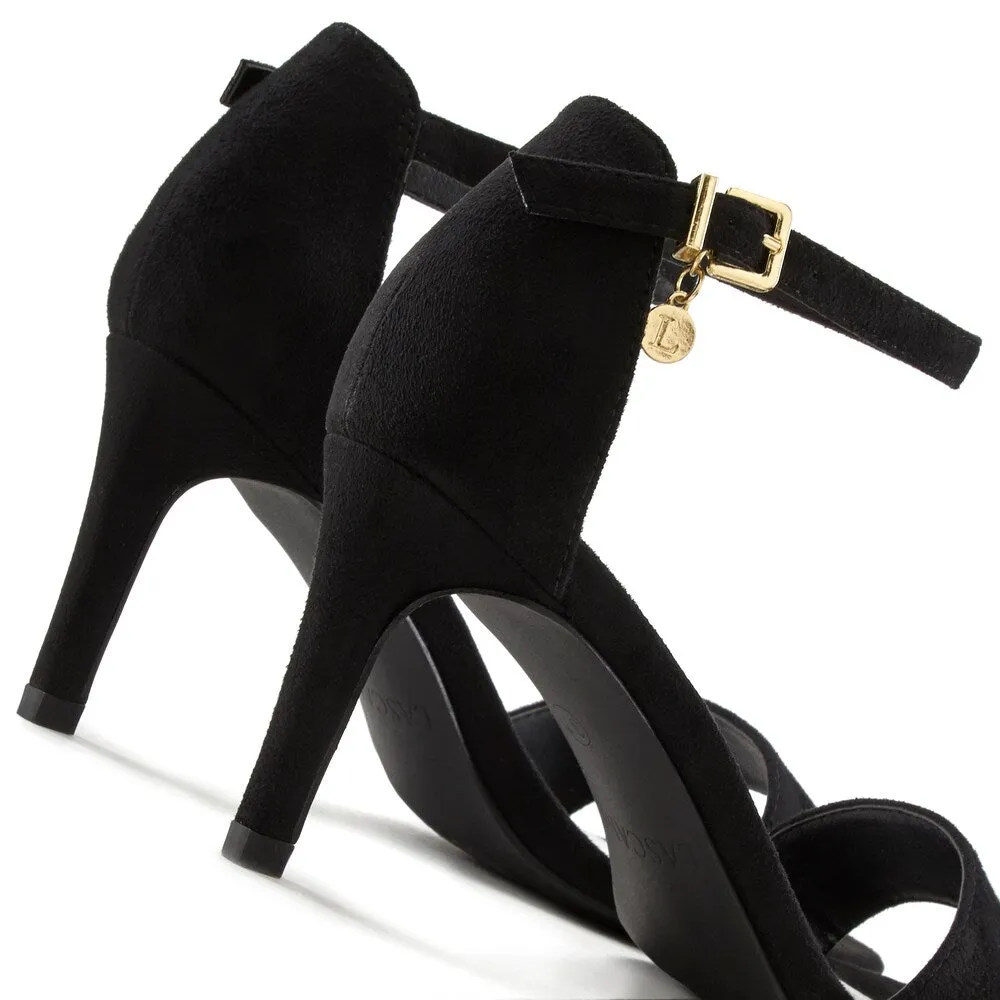 Lascana strappy sandals, black