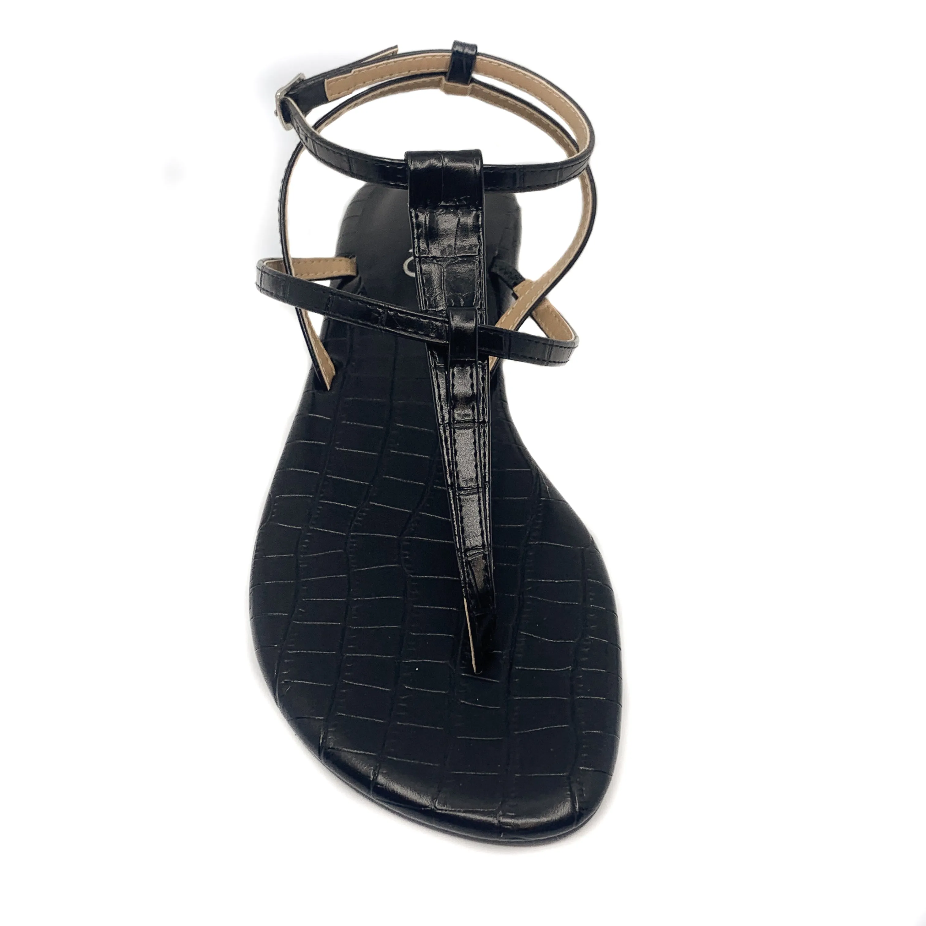 Misano Shizu Black Croc Sandal