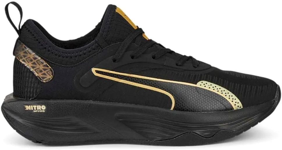 PUMA Womens Pwr Xx Nitro Deco Glam Training Sneakers Shoes - Black - Size 9 M