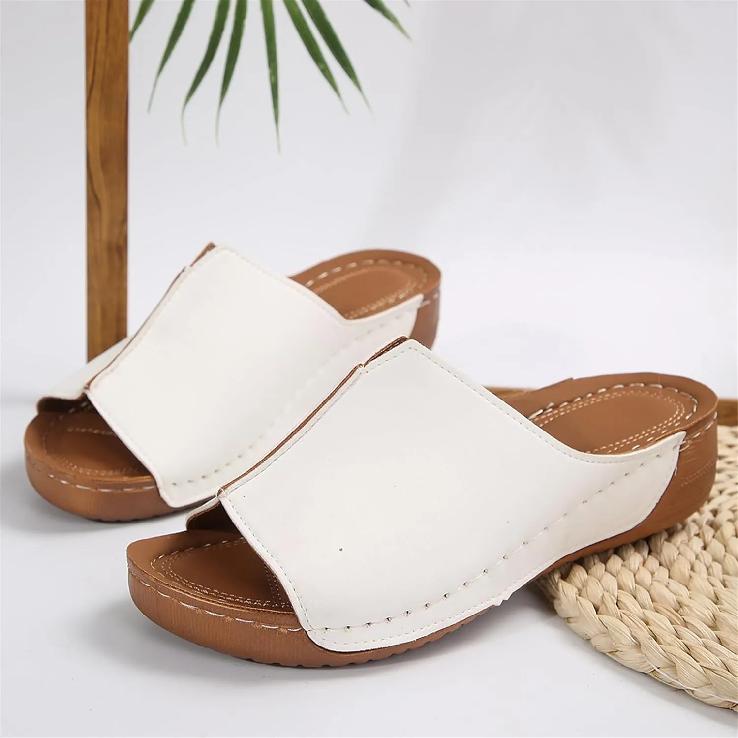Sandals Women Comfortable Dressy Arch Support Orthotic Flip Flops Summer Casual Flat Feet Walking Orthopedic Slippers Slides