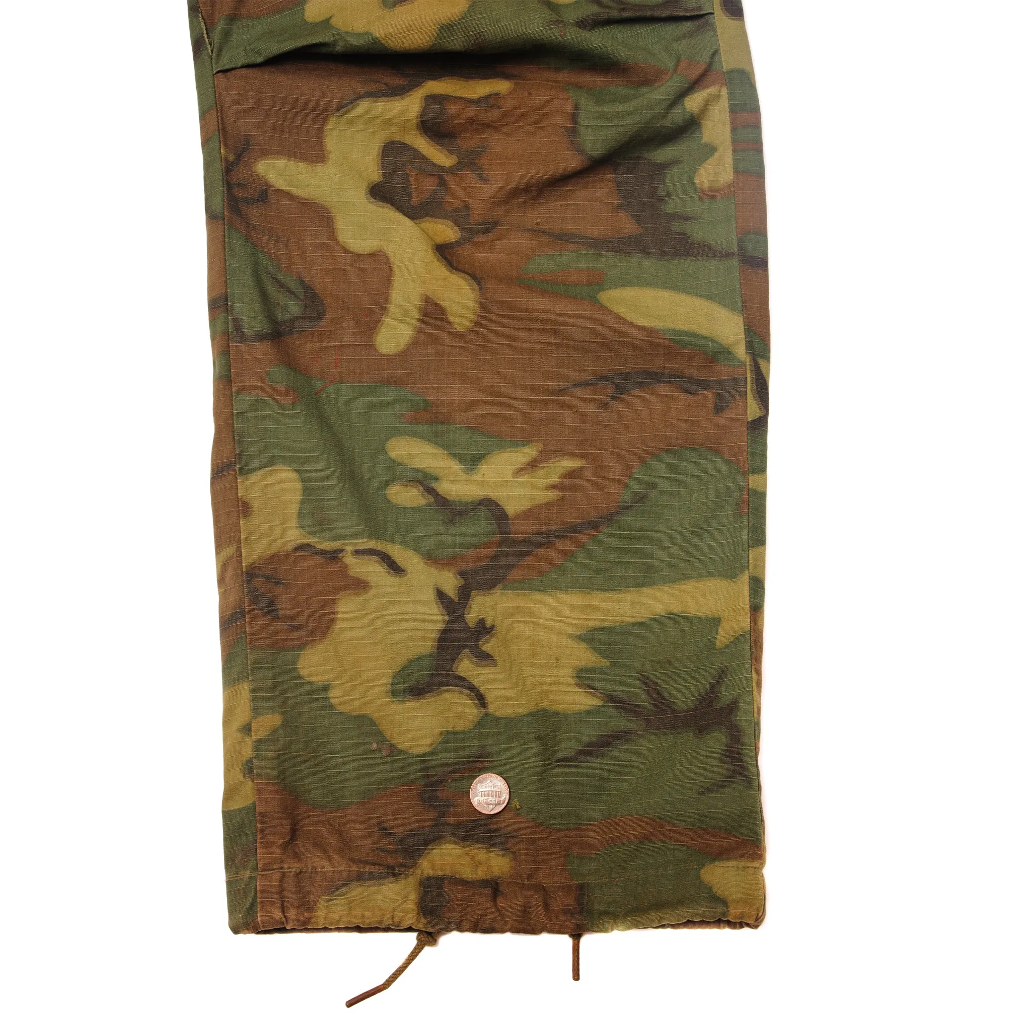 VINTAGE US ARMY TROPICAL COMBAT TROUSERS 6TH PATTERN ERDL RIP STOP PANTS 1968 SIZE MEDIUM REG W35 L29