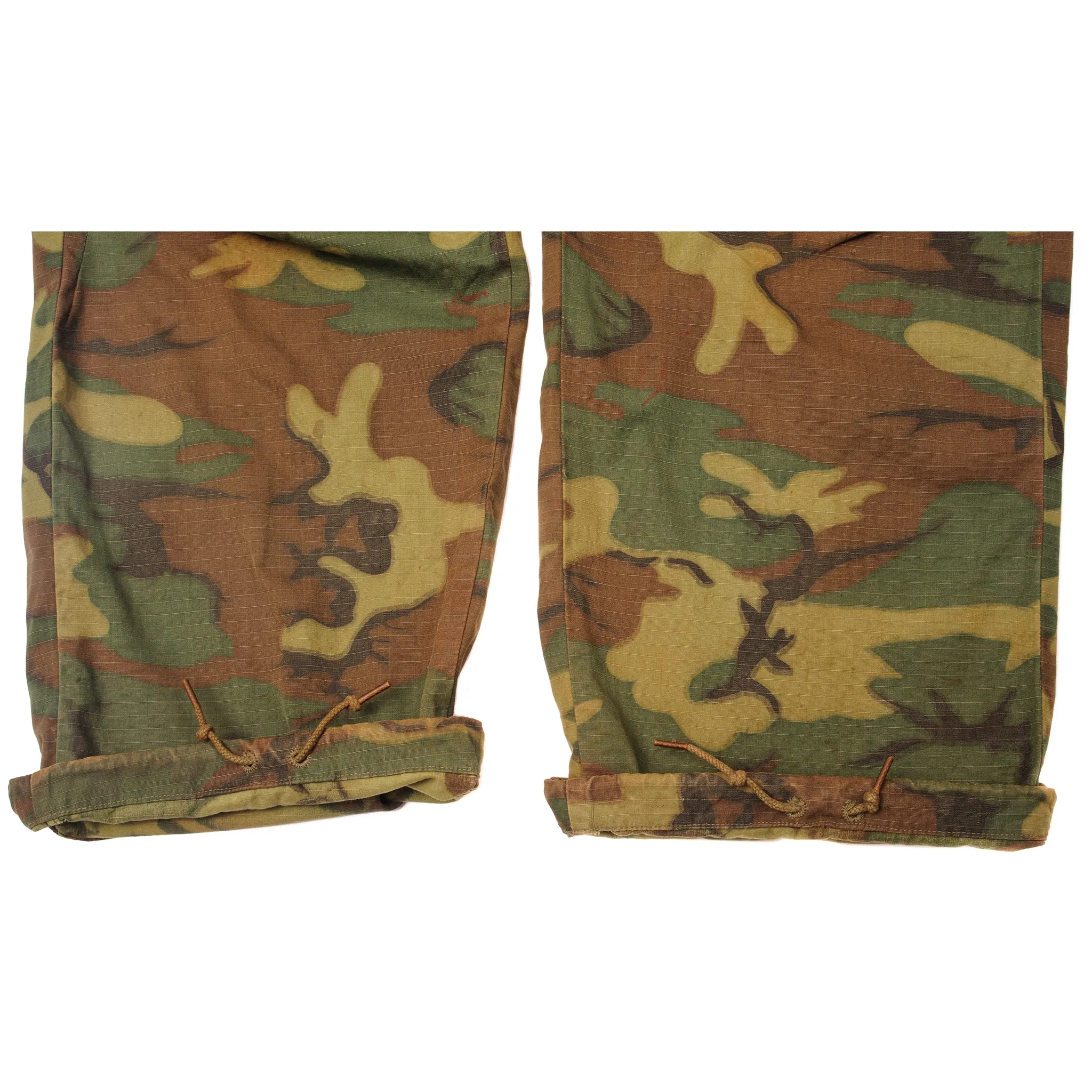 VINTAGE US ARMY TROPICAL COMBAT TROUSERS 6TH PATTERN ERDL RIP STOP PANTS 1968 SIZE MEDIUM REG W35 L29