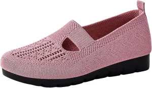 Wedges Sandals Elastic Ankle Strap Women's Fashionable Slip On Shoes Lightweight And Breathable Mesh Closed Toe