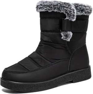 Winter Boots for Women Snow Boots for Women Ladies Fashion Winter Plush Insulation Solid Color Thick Heels Snow Boots
