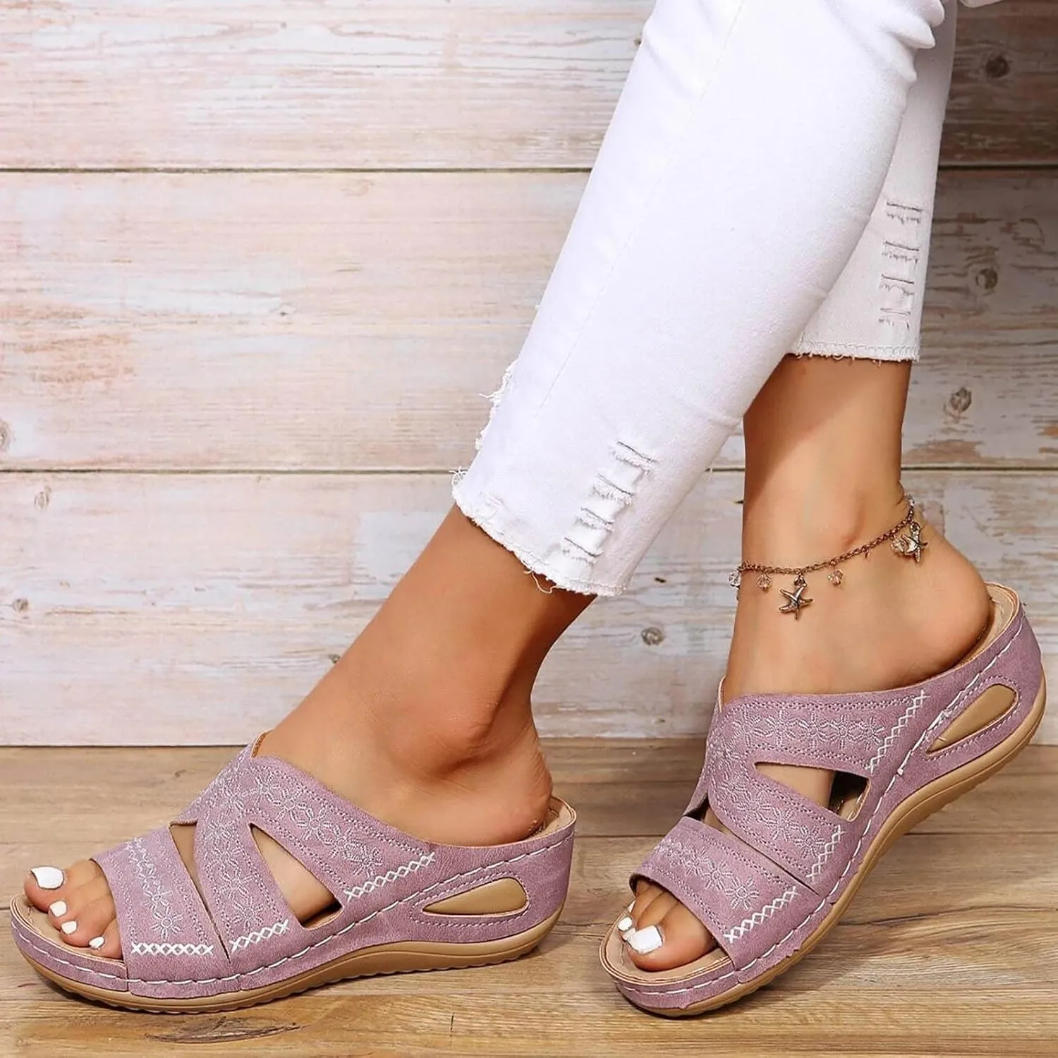 Women Toe Sandals Crystal Jelly Beach Flip Flops Female Students Korean Fashion Wear Summer Sandals