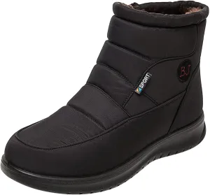 ZBYY Womens Warm Fur Lined Winter Snow Boots Waterproof Ankle Boots Outdoor Booties Comfortable Shoes for Women